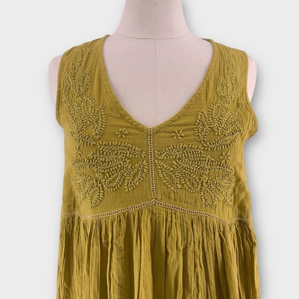 Talisman Athena Sleeveless Cotton Maxi Dress Size S Boho Hippie - Picture 4 of 10